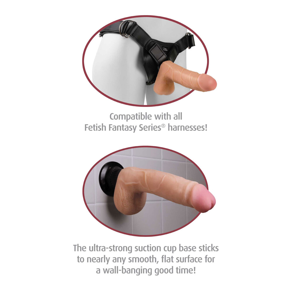 Real Feel Deluxe No 6 Flesh Penis Vibrator image 3