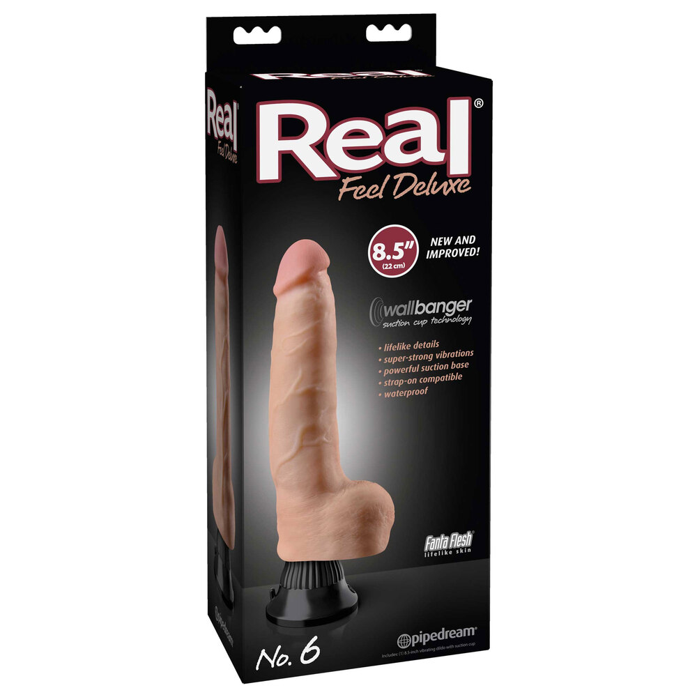 Real Feel Deluxe No 6 Flesh Penis Vibrator image 4