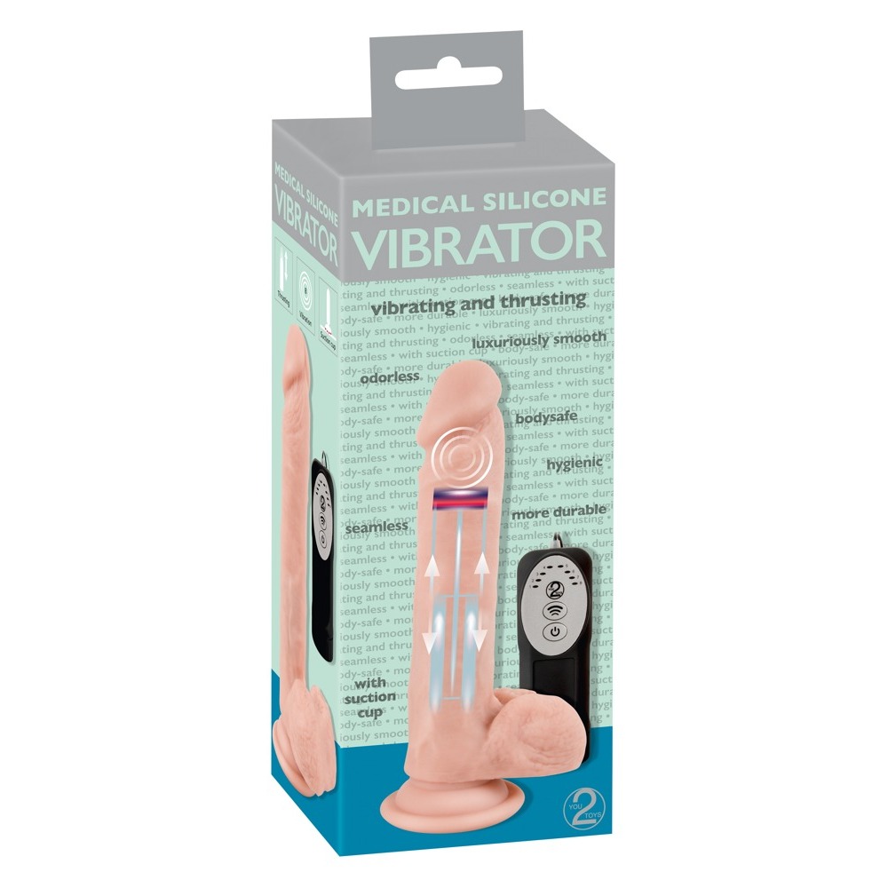 Medical Silicone Thrusting Vibrator image 4