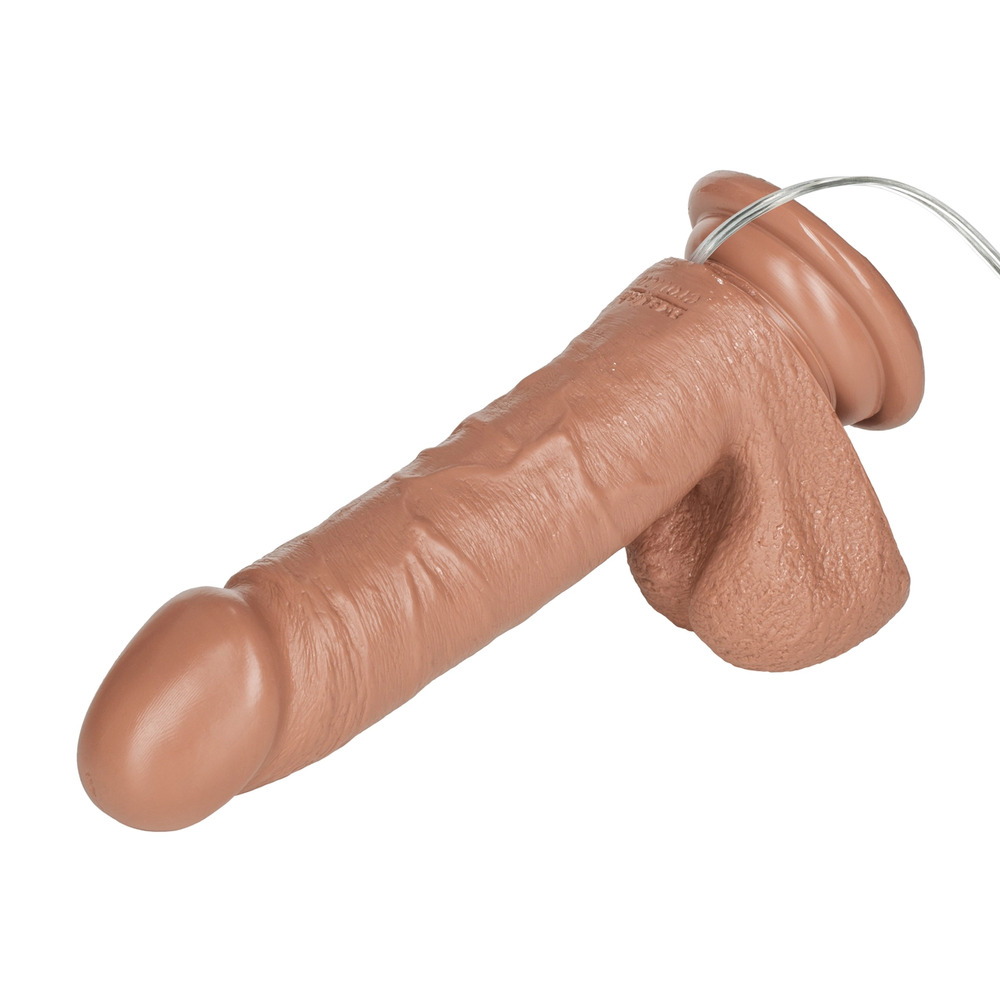 Emperor 6 Inch Life Like Vibrator Flesh Brown image 2