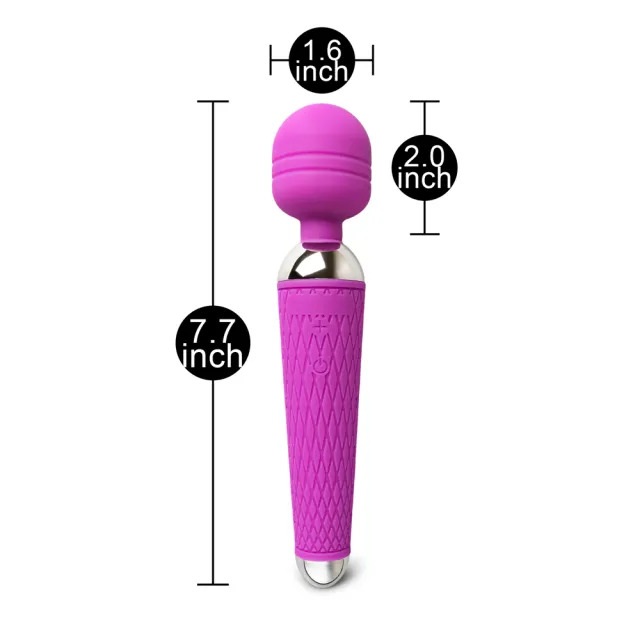 10 Speed Purple Rechargeable Magic Wand image 4