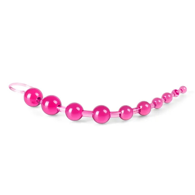 Pink Chain Of 10 Anal Beads image 2