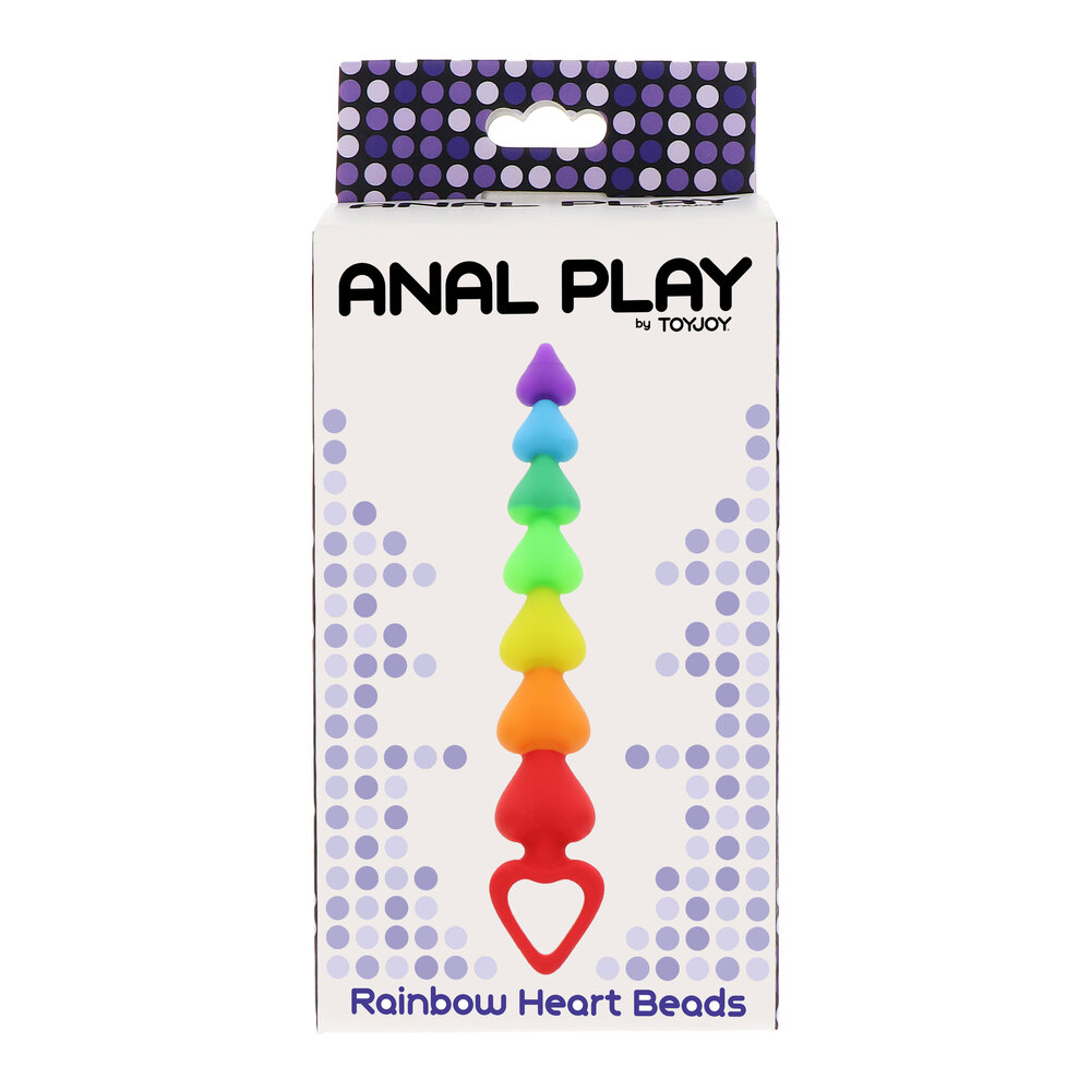 ToyJoy Rainbow Heart Anal Beads image 4