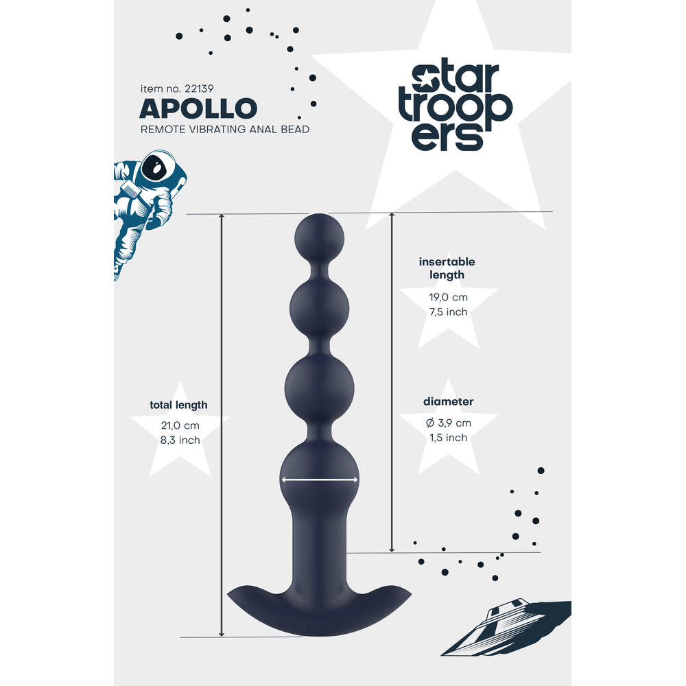 Startroopers Apollo Remote Vibrating Anal Beads image 4