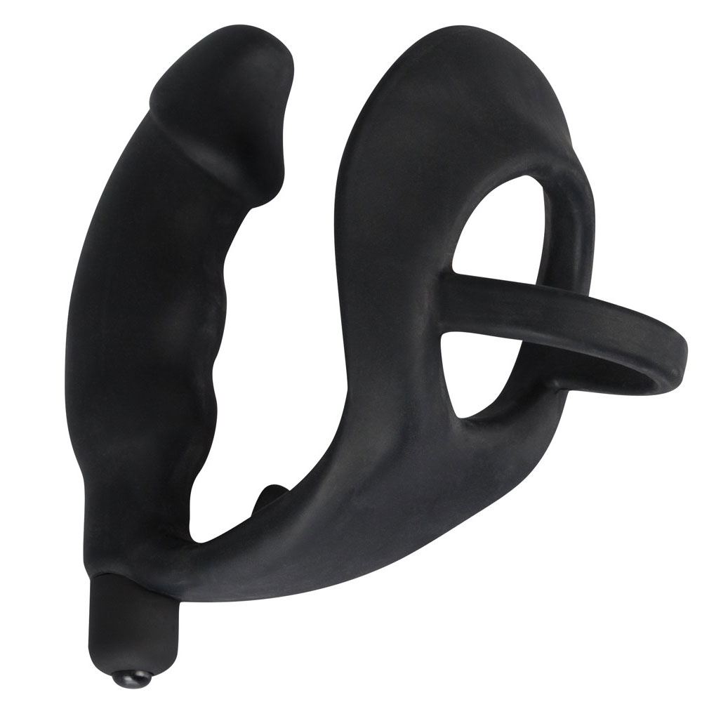 Black Velvets Cock Ring And Vibrating Anal Plug image 2