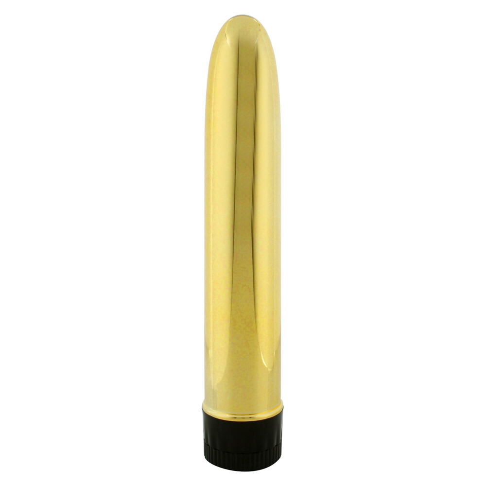 Slimline Smooth Multi Speed Vibrator Gold image 1