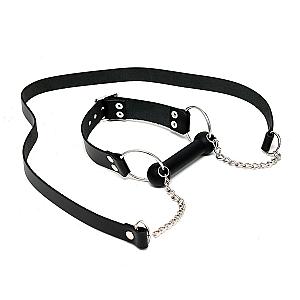 Leather Horse Bit Gag And Reins