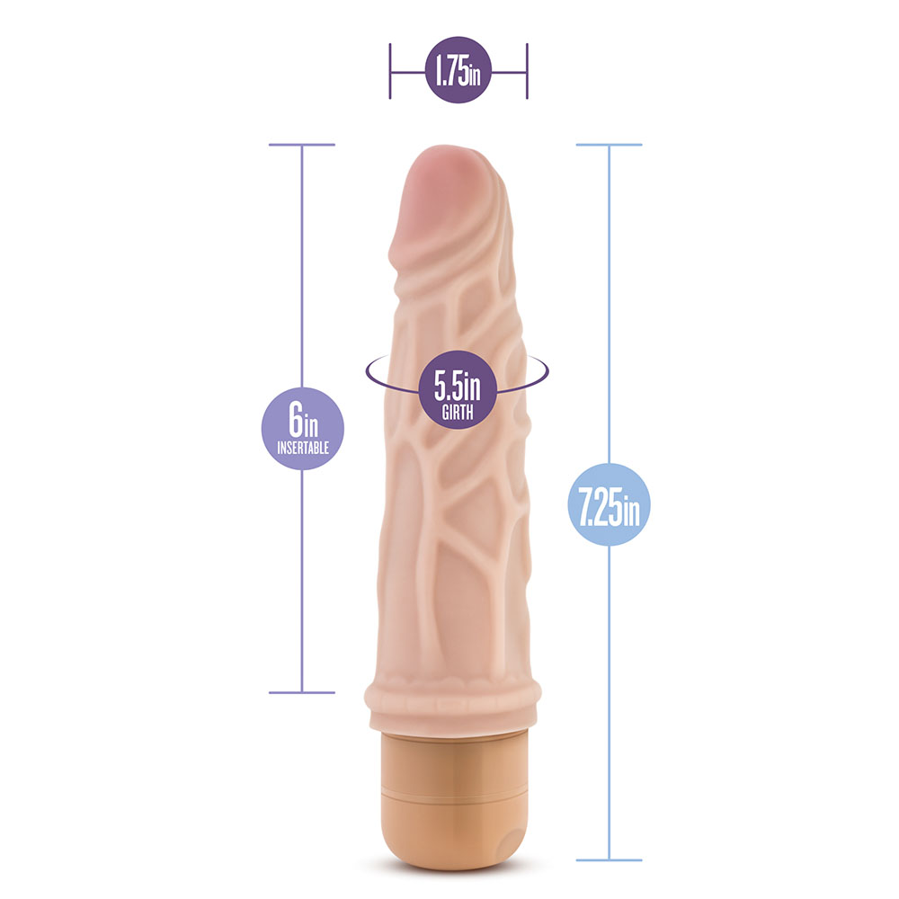 Dr. Skin Cock Vibe 3 Vibrating Cock 7.25 Inches image 4