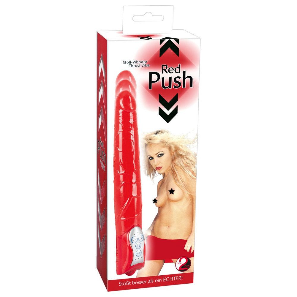 Red Push Standard Vibrator image 4