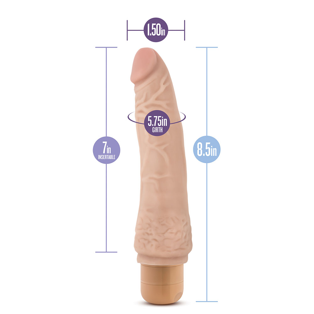 Dr. Skin Cock Vibe 7 Vibrating Cock 8.5 Inches image 4