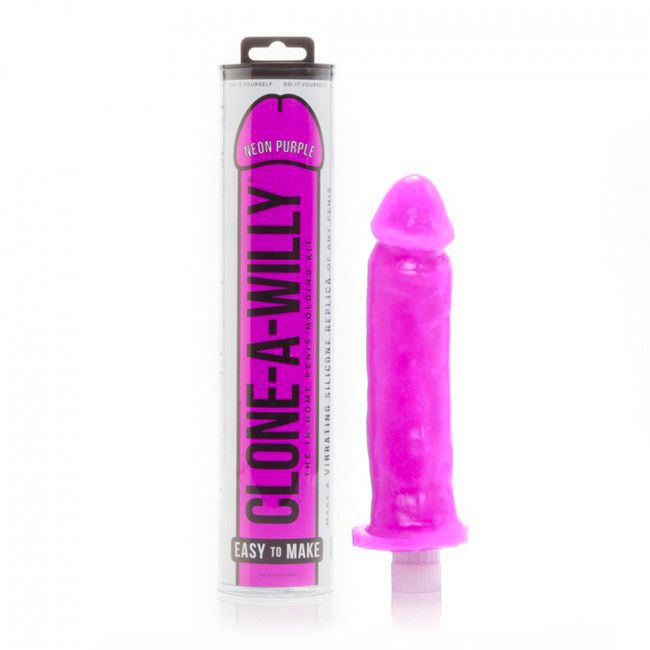 Clone A Willy Neon Purple Silicone Vibrator image 1