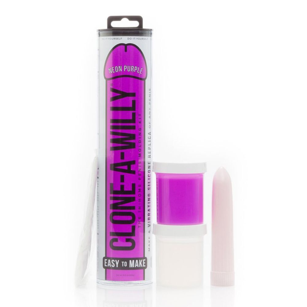 Clone A Willy Neon Purple Silicone Vibrator image 3