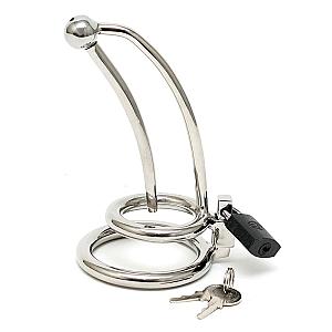 Chastity Penis Lock Curved With Urethral Tube