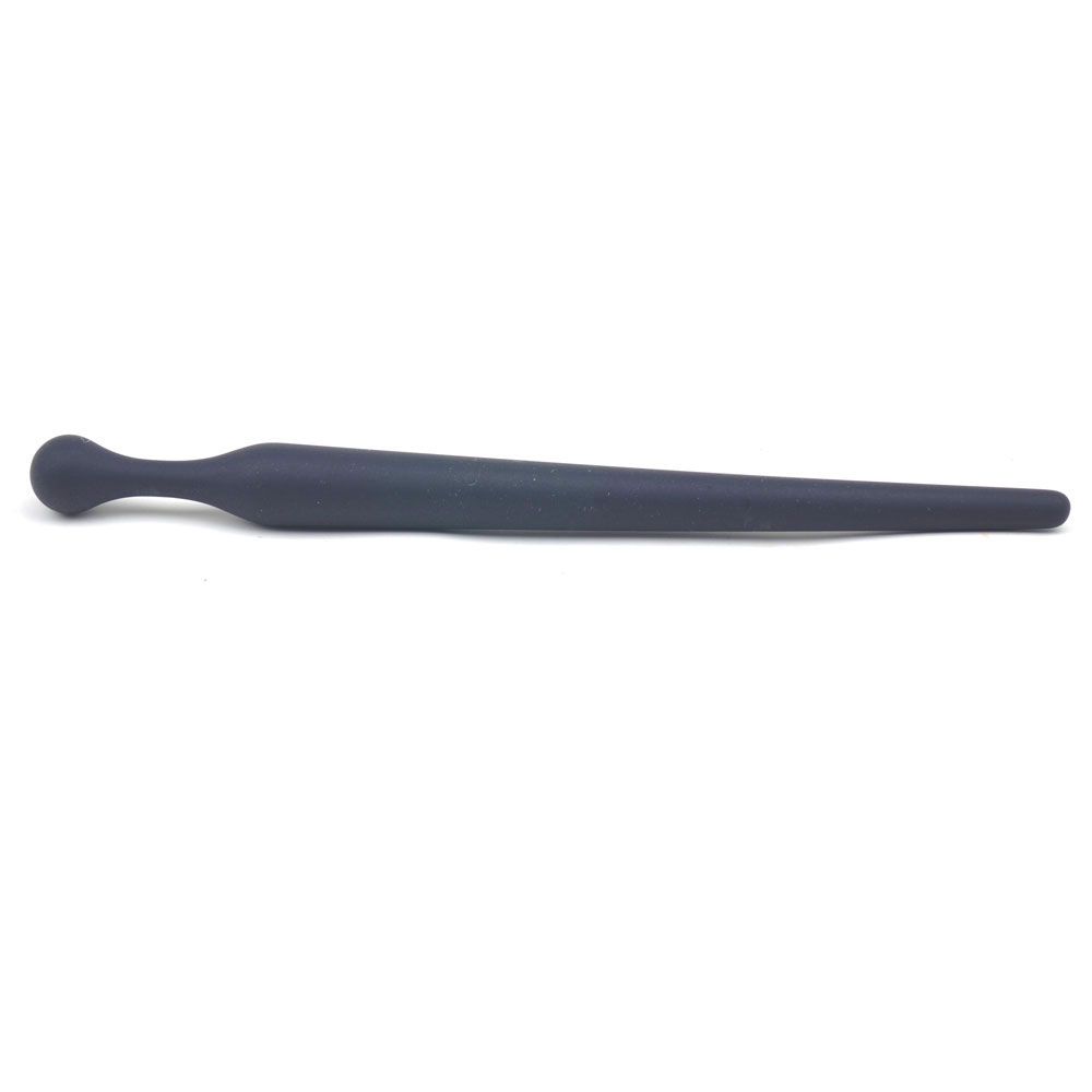 4 Inch Black Silicone Penis Plug image 1