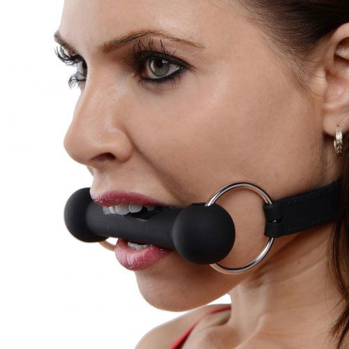 Master Series Mr. Ed Lockable Silicone Horse Bit Gag image 3