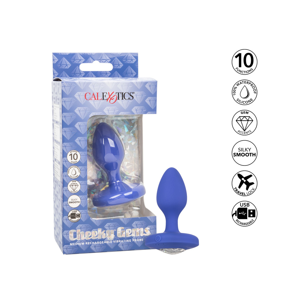 Cheeky Gems Medium Rechargeable Vibrating Butt Plug image 4