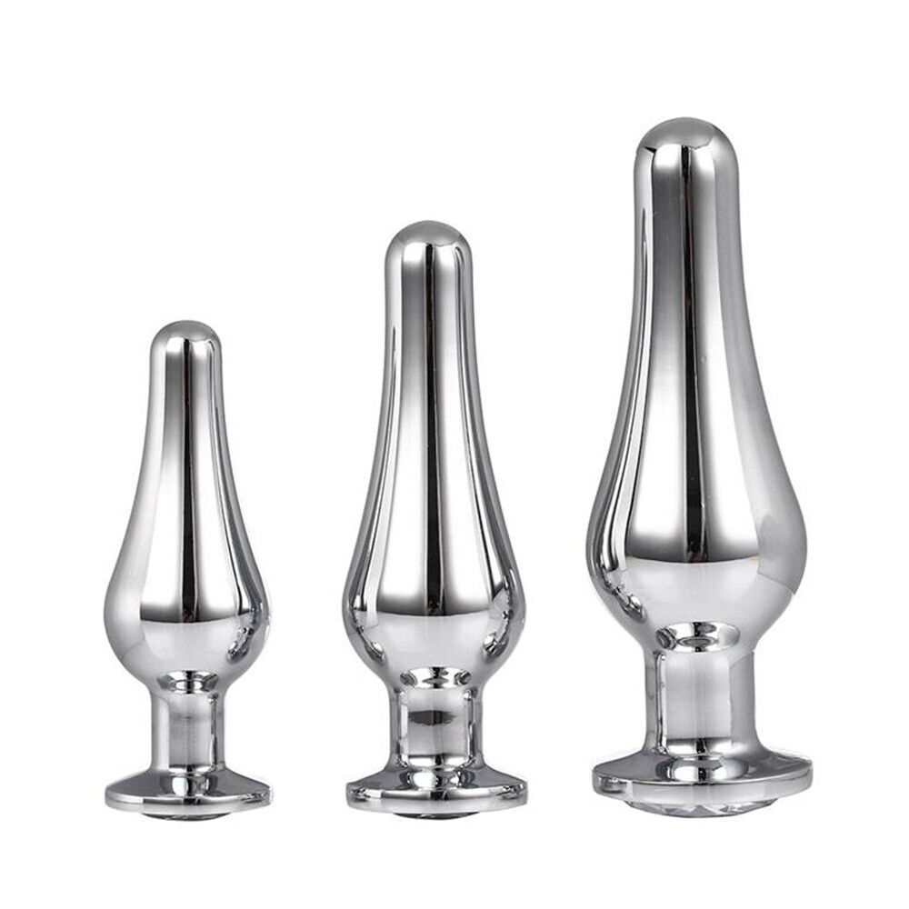 Gleaming Butt Plug Set Silver image 1