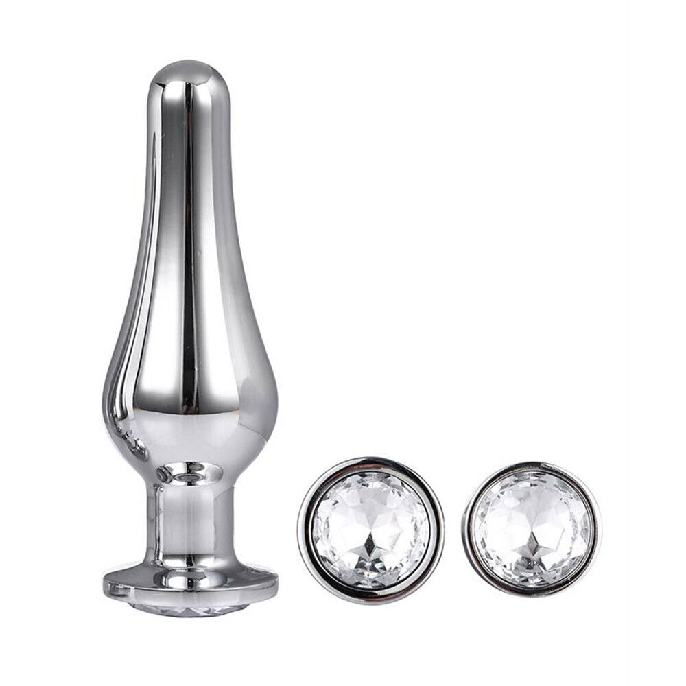 Gleaming Butt Plug Set Silver image 2