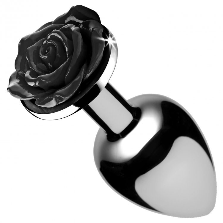 XR Booty Sparks Black Rose Anal Plug Medium image 1