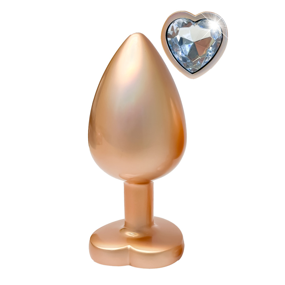 Gleaming Love Pearl Gold Butt Plug Large image 2