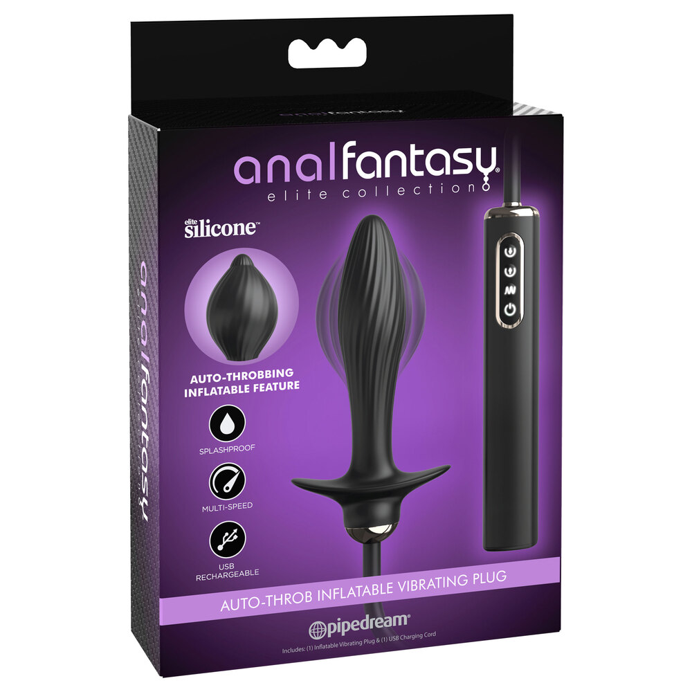 Pipedream Anal Fantasy Auto Throb Inflatable Vibrating Plug image 4