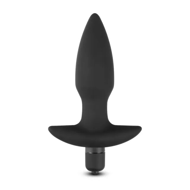 Silicone Butt Plug With Vibrating Bullet image 1