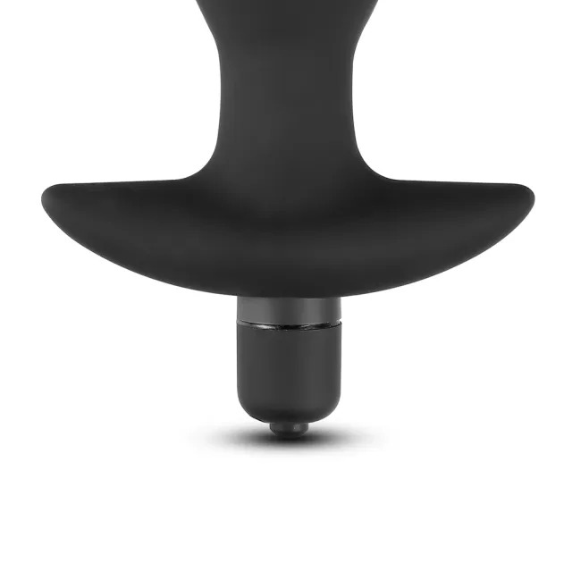 Silicone Butt Plug With Vibrating Bullet image 3