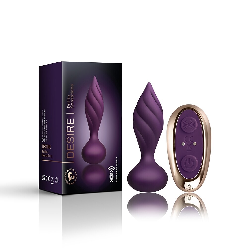 Rocks Off Petite Sensations Desire Butt Plug Purple image 4