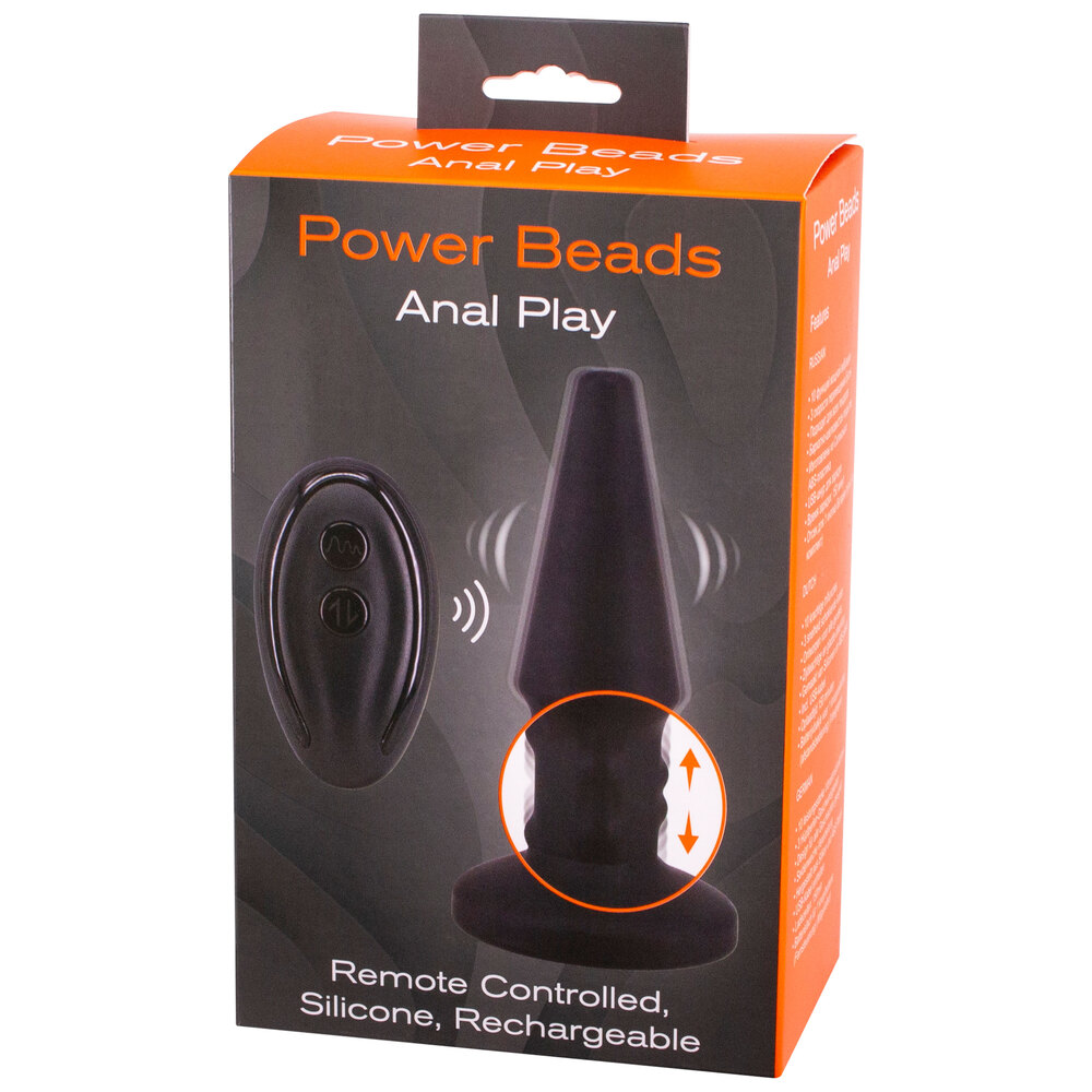 Power Beads Anal Play Rimming And Vibrating Butt Plug image 2