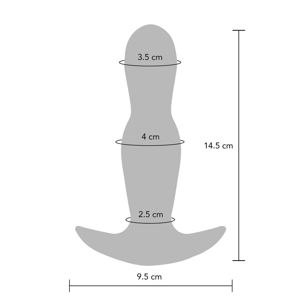 ToyJoy Buttocks The Stout Inflatable and Vibrating Buttplug image 4