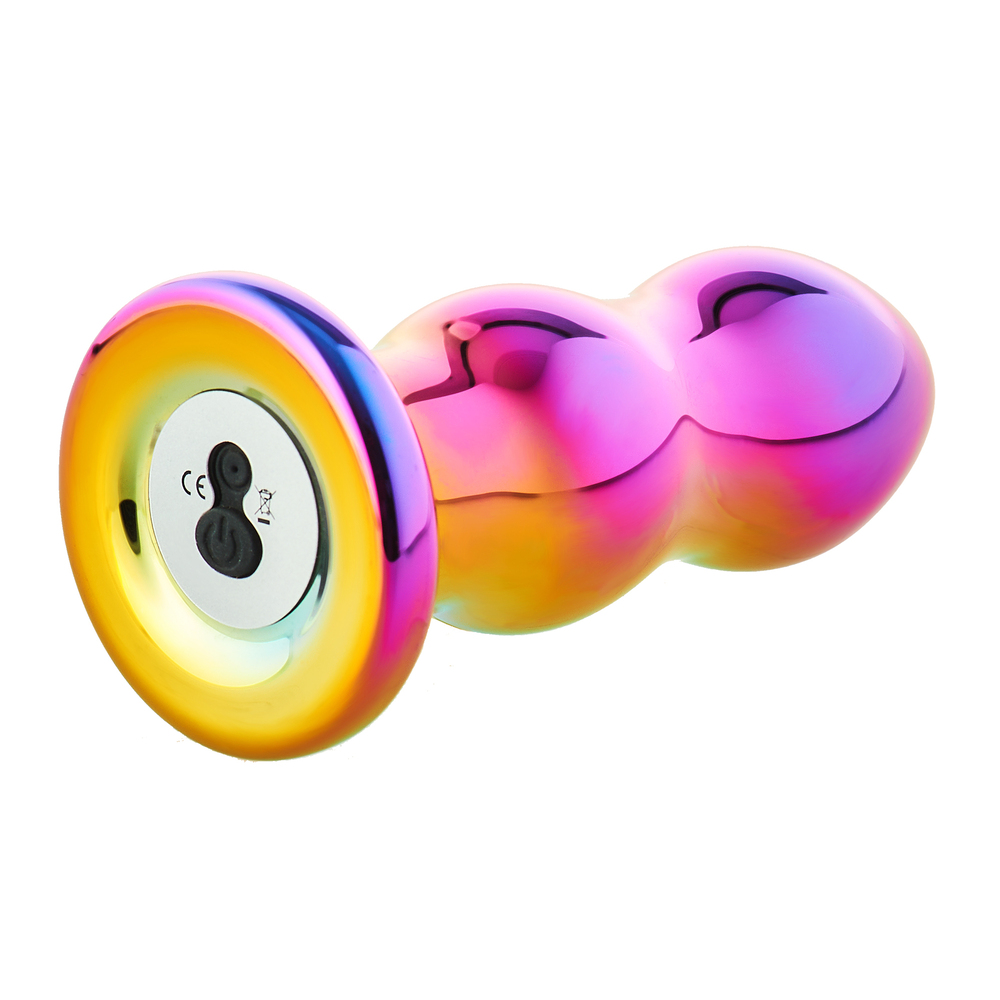 Glamour Glass Remote Control Curved Butt Plug image 3