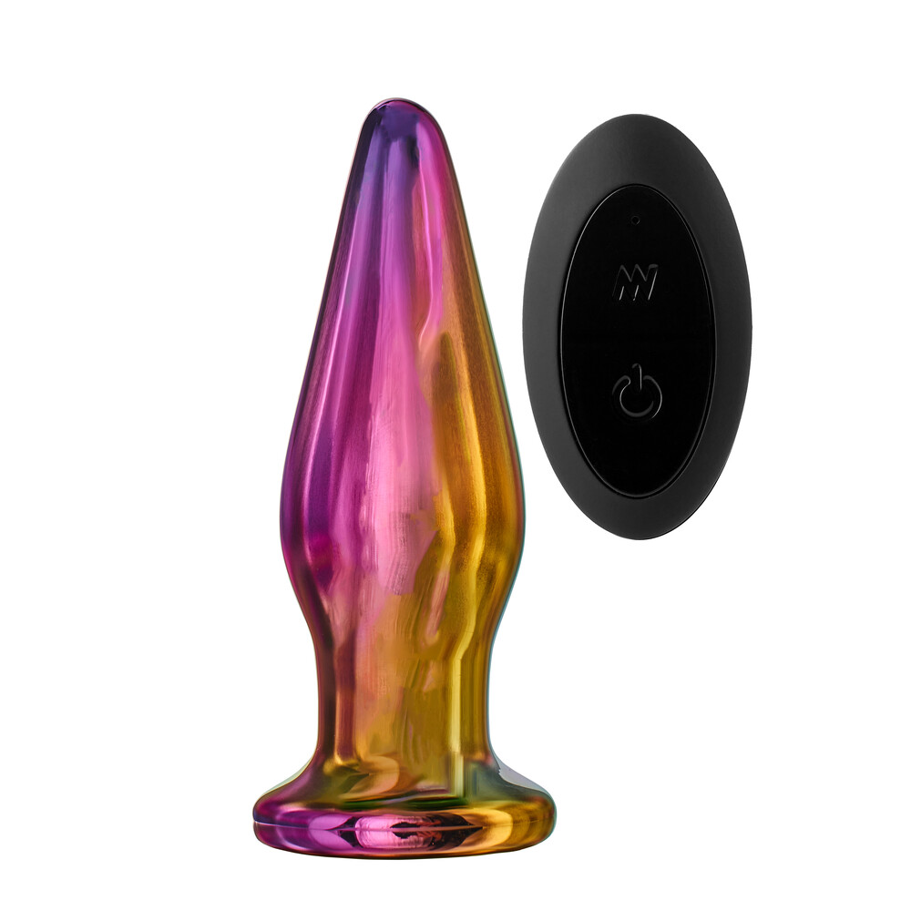 Glamour Glass Remote Control Tapered Butt Plug image 1