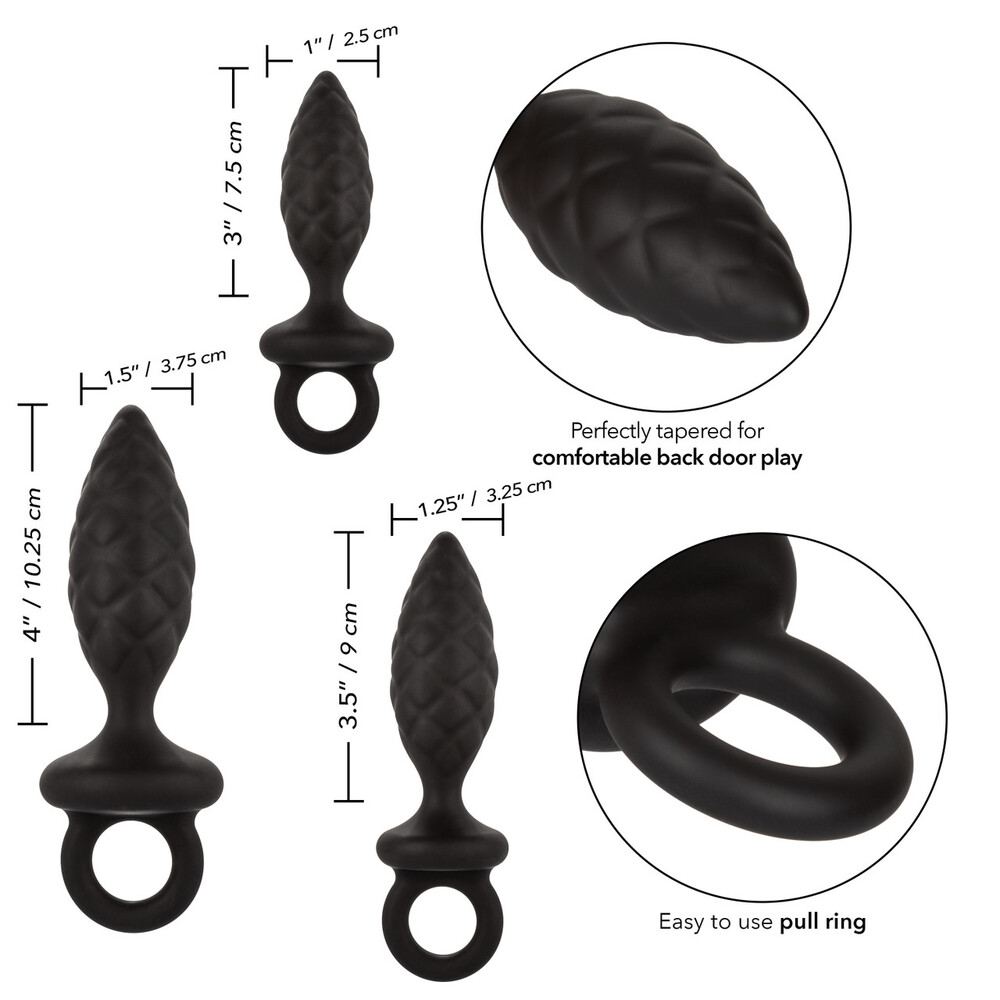 3 Piece Silicone Anal Probe Kit image 2