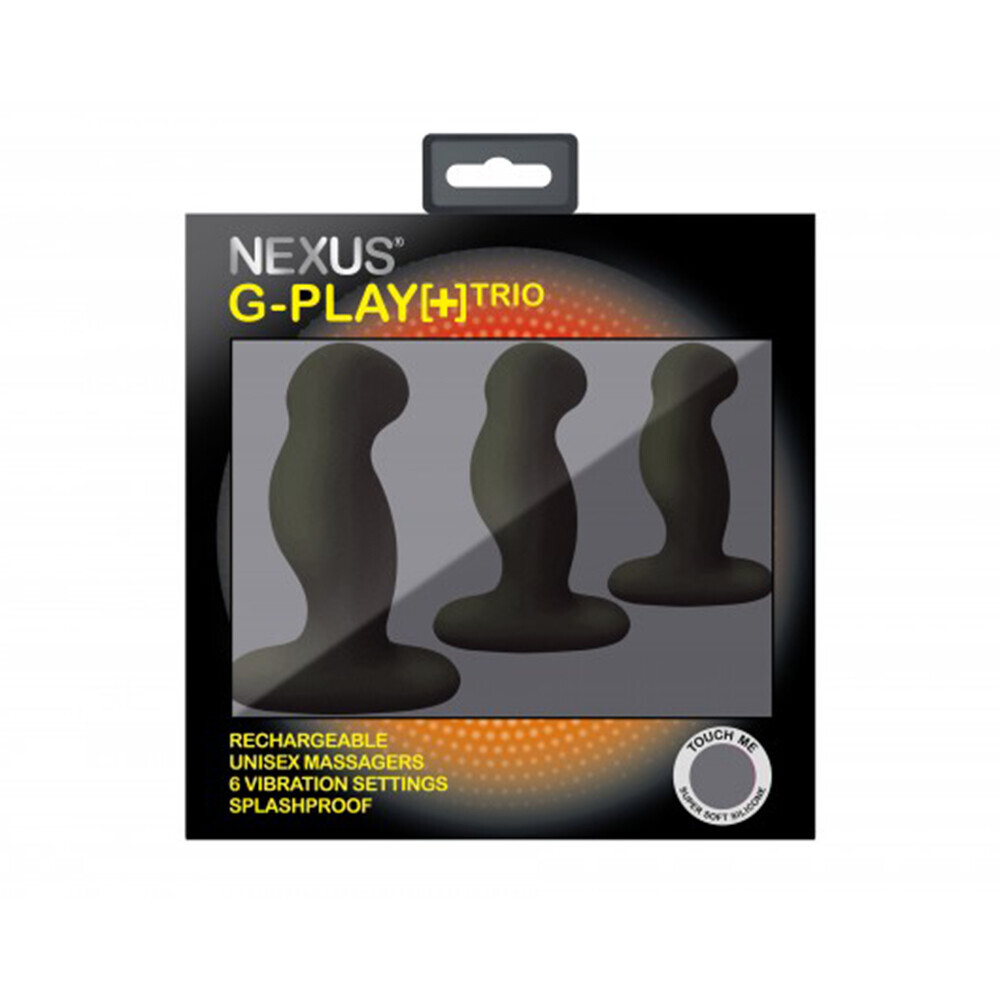 Nexus G Play Trio Vibrating Prostate Massagers Black image 2