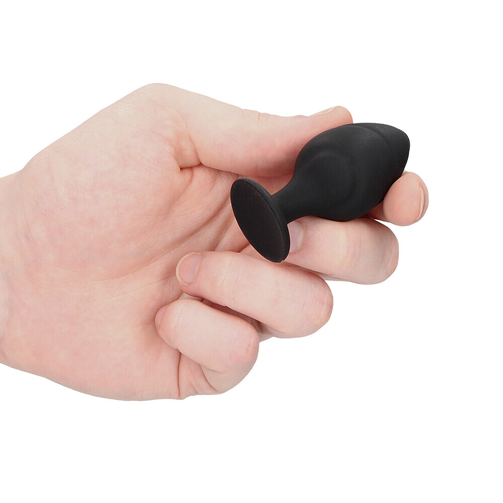 Ouch Silicone Swirled Butt Plug Set Black image 4