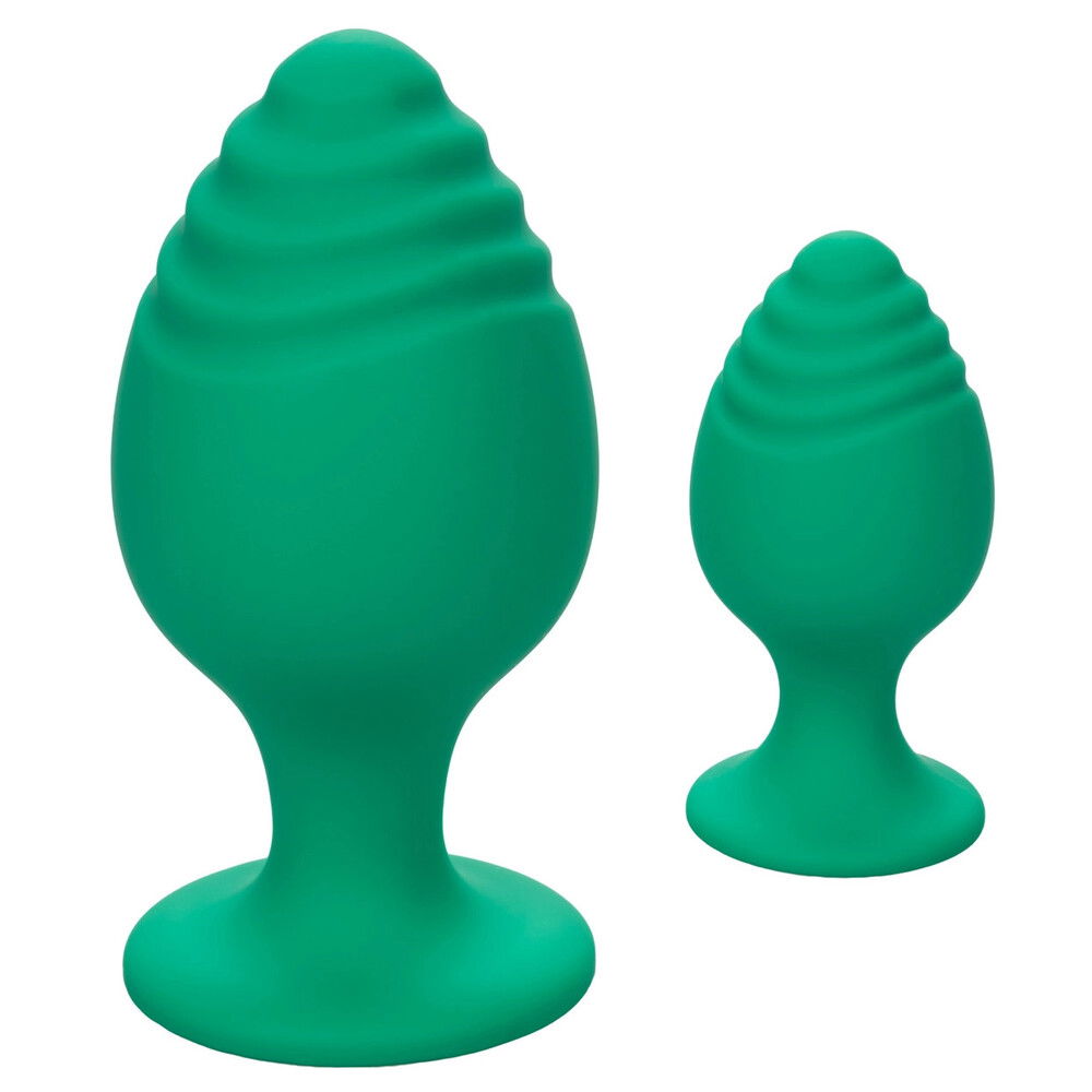 Cheeky Butt Plug Duo Green image 1