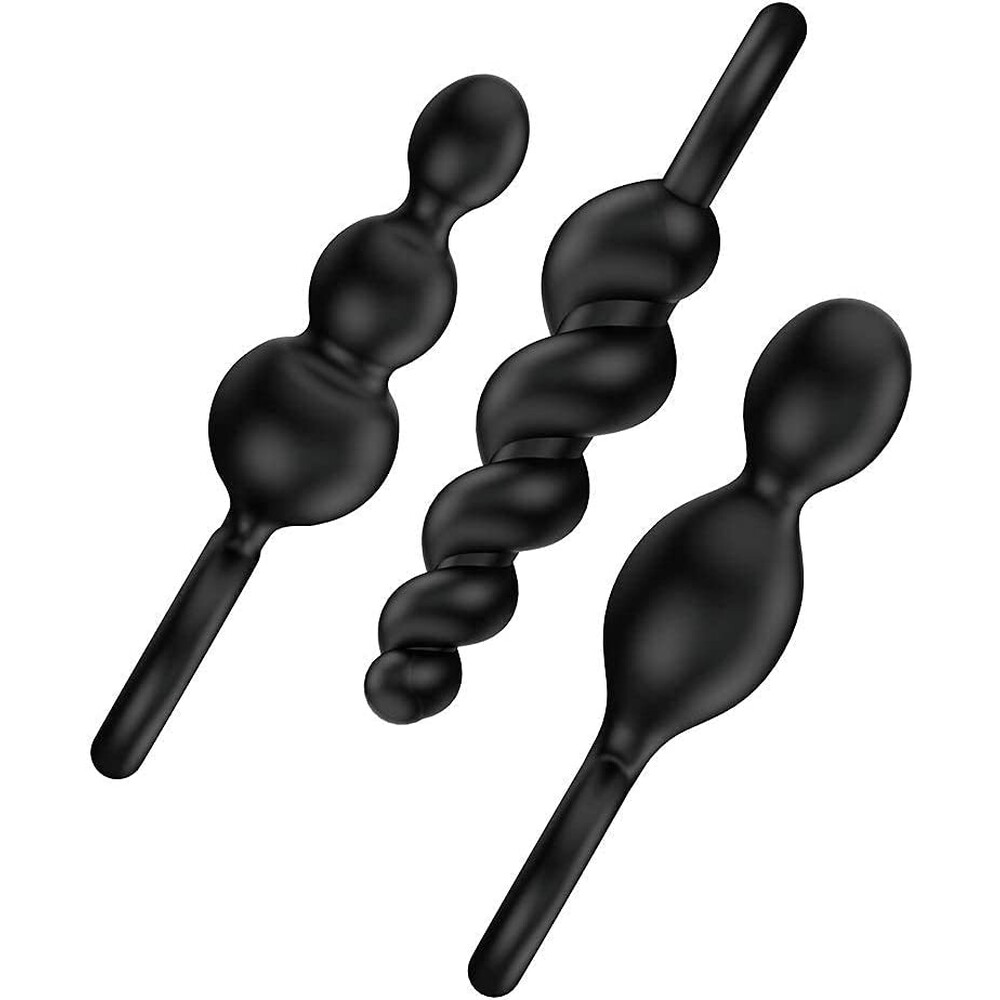 Satisfyer Booty Call Set Of 3 Black Anal Plugs image 1