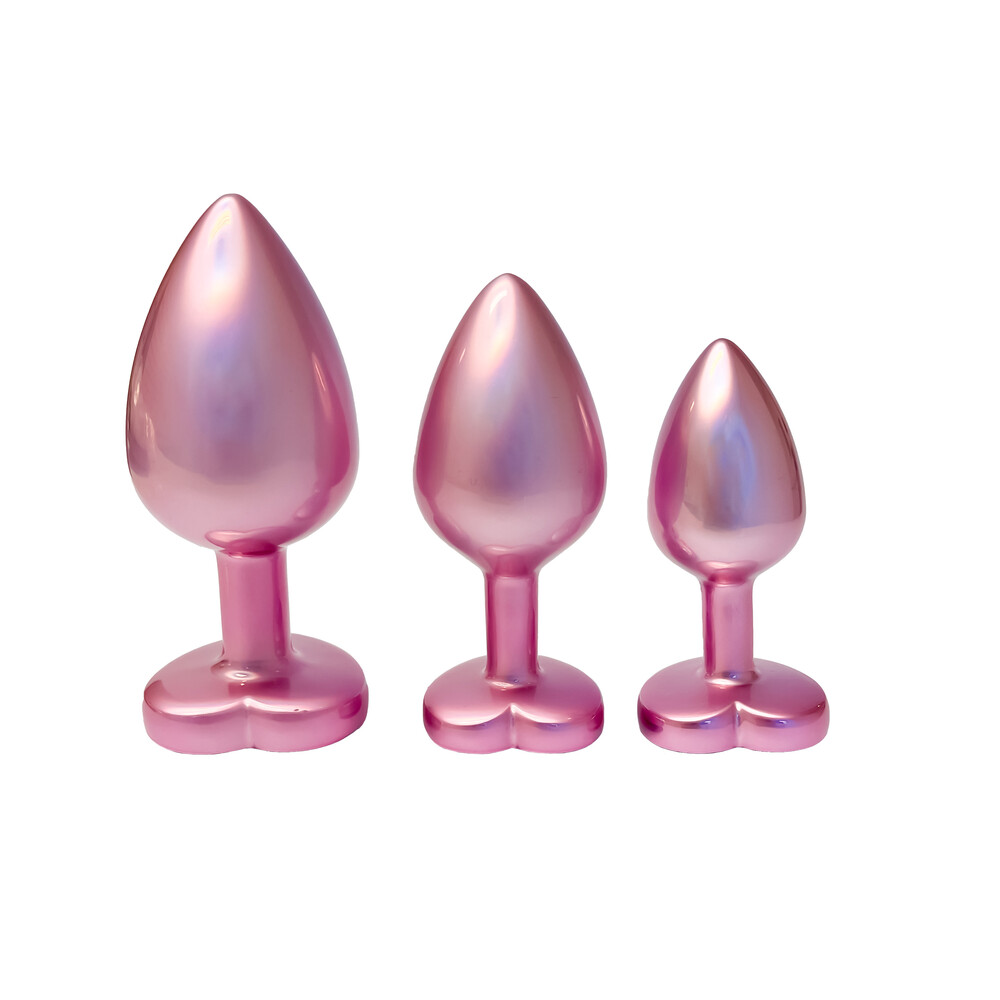 Gleaming Love Pearl Pink Butt Plug Set image 1