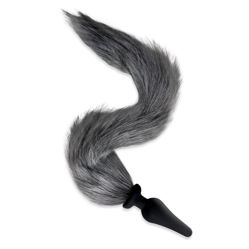 Furry Tales Grey Foxtail Butt Plug image 1