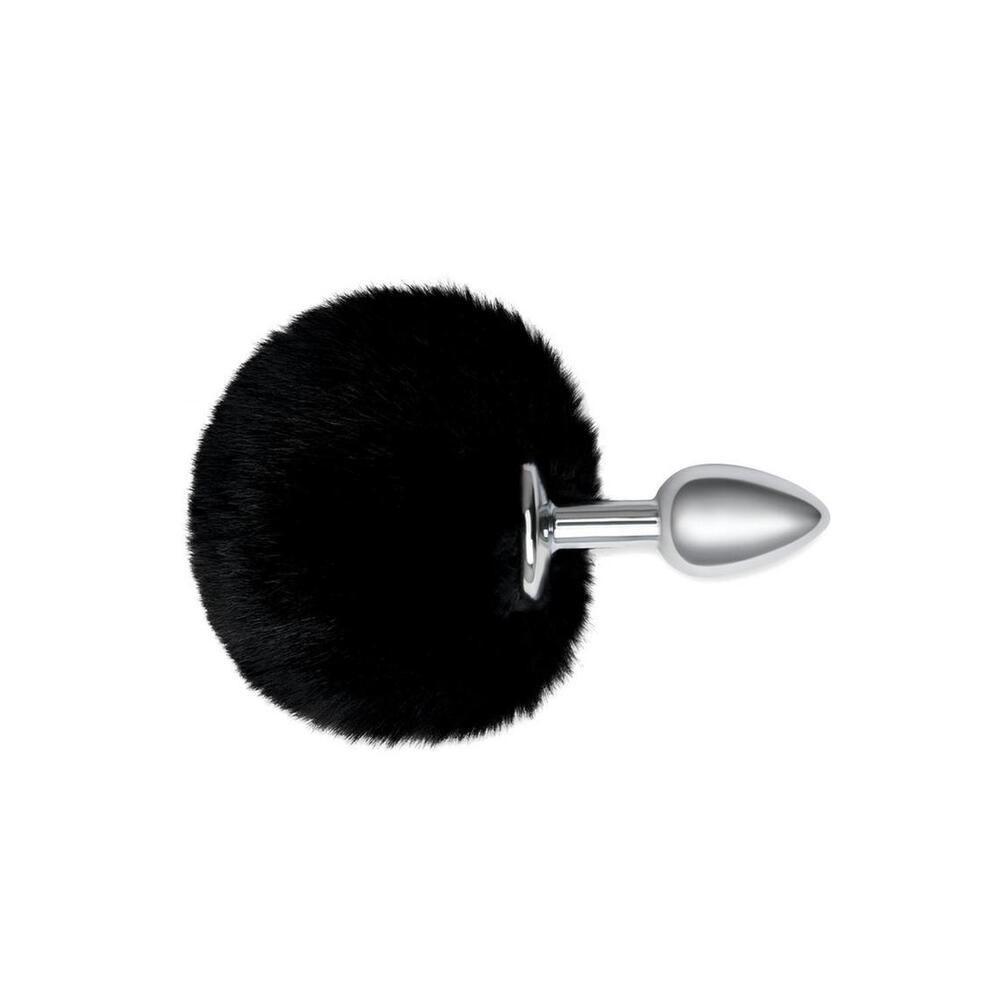 Furry Tales Black Bunny Tail Butt Plug image 2