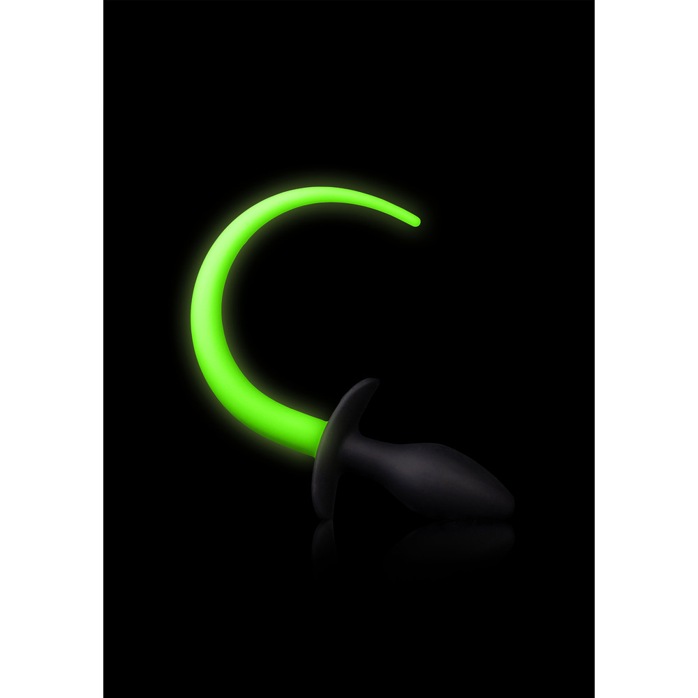 Glow In The Dark Puppy Tail Butt Plug image 3