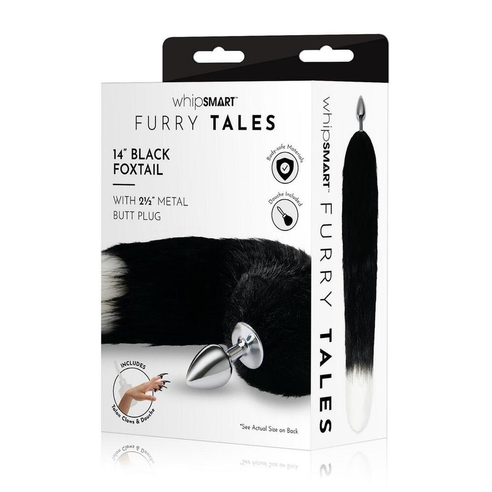 Furry Tales Black Foxtail Butt Plug image 4