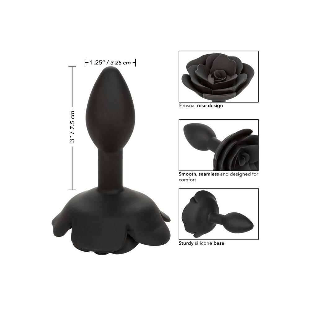 CalExotics Forbidden Small Rose Anal Plug image 3