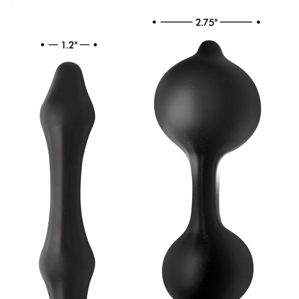 Master Series Devils Rattle Inflatable Anal Plug With Cock Ring image 3