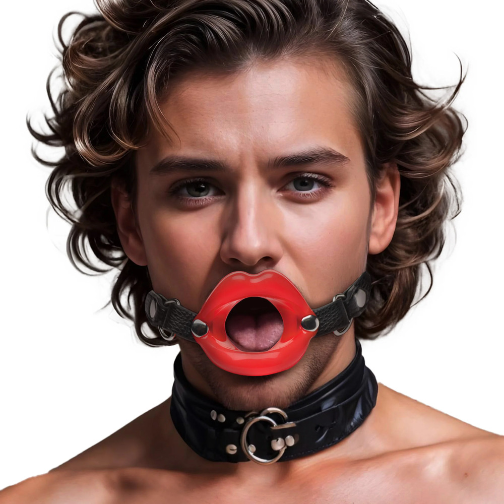 Juicy Lips Silicone Open Mouth Gag image 2