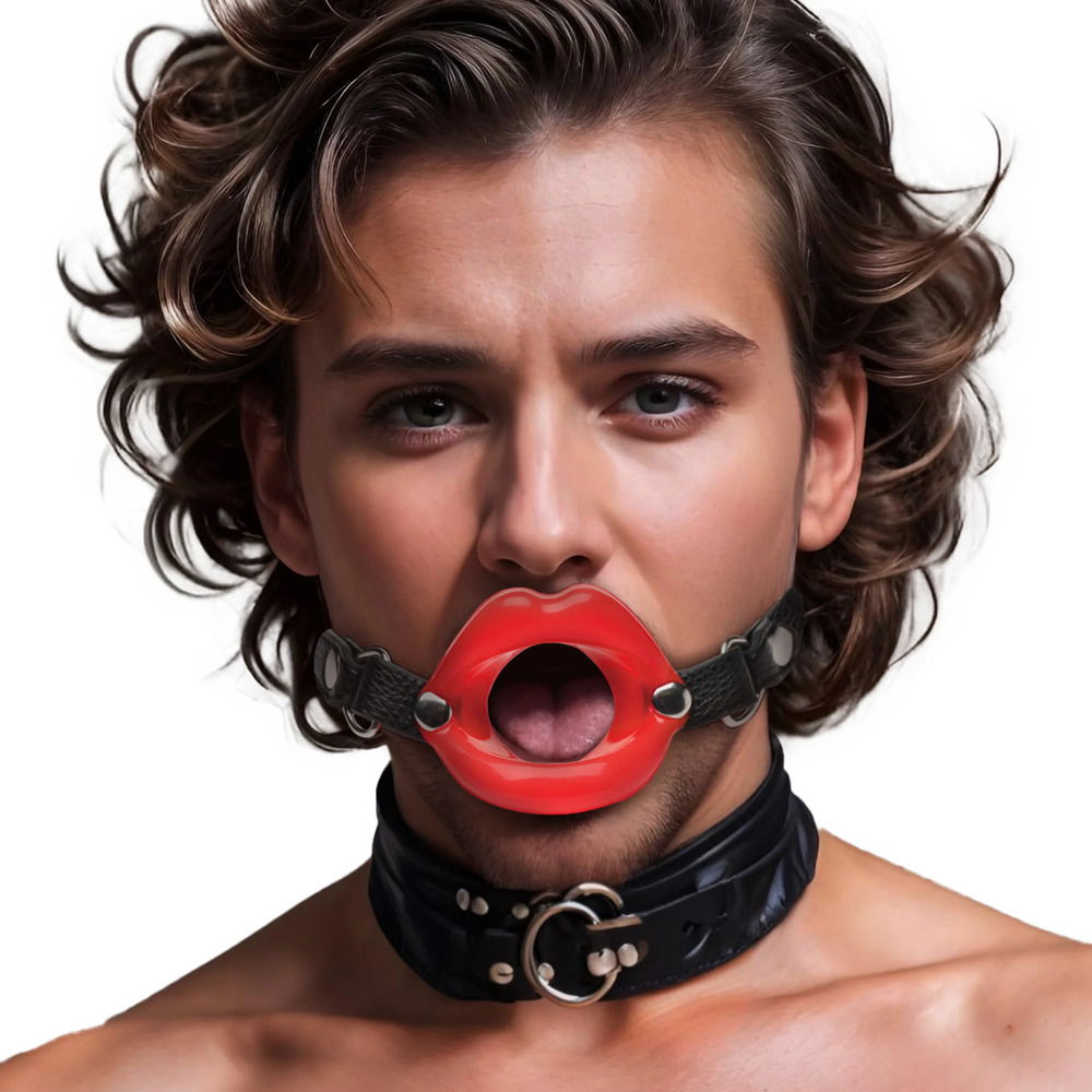 Juicy Lips Silicone Open Mouth Gag image 2