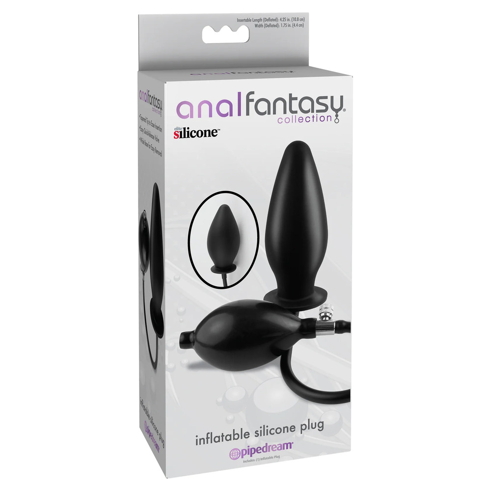 Anal Fantasy Inflatable Silicone Plug 4.25 Inches image 3