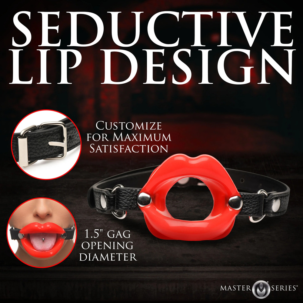 Juicy Lips Silicone Open Mouth Gag image 4