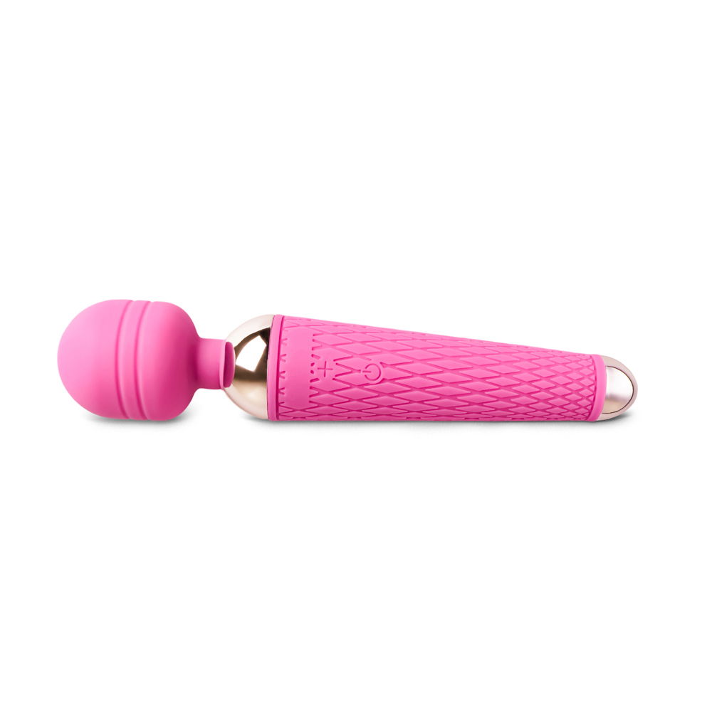 10 Speed Rechargeable Magic Wand Pink image 2