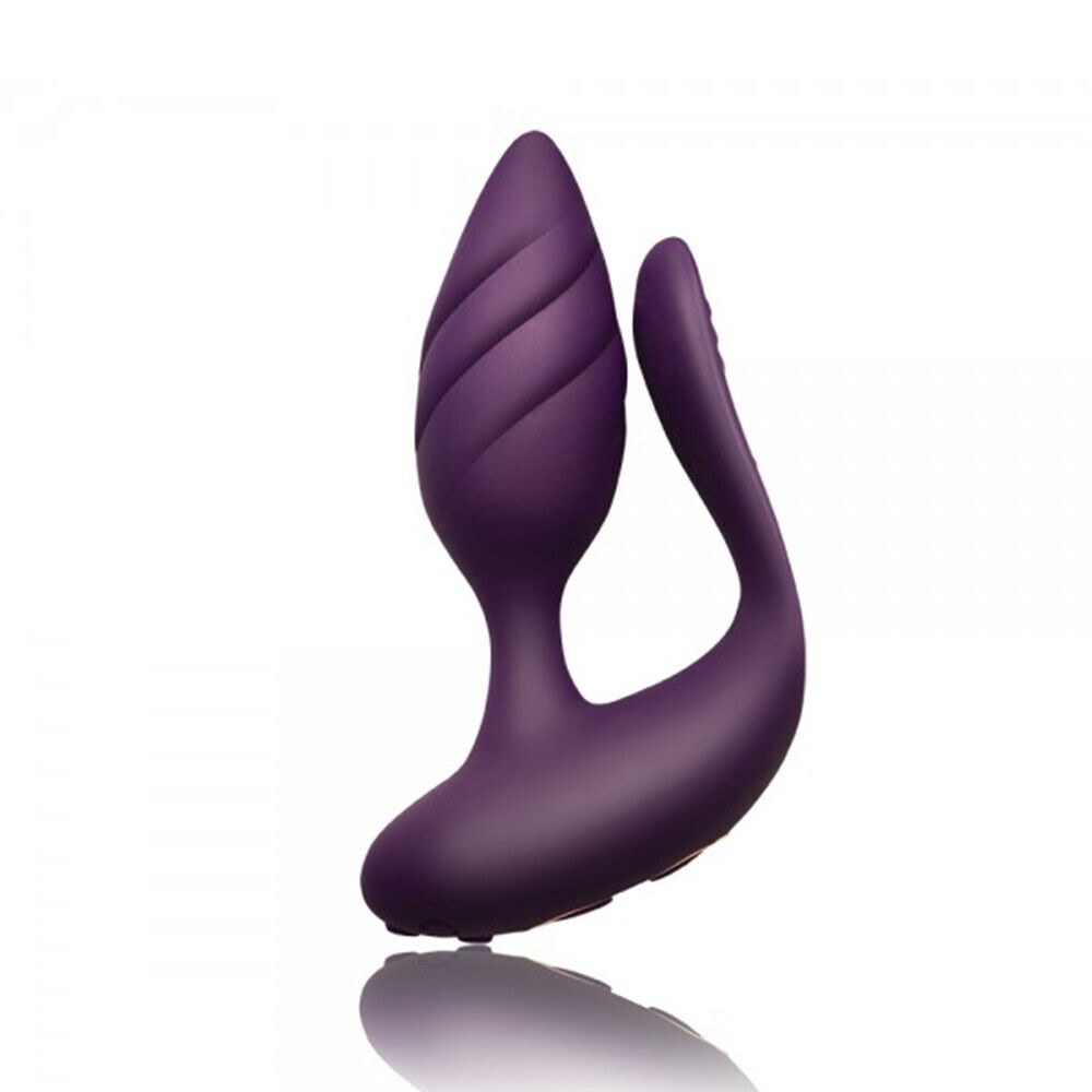 Rocks Off Cocktail Remote Control Couples Vibe Purple image 1